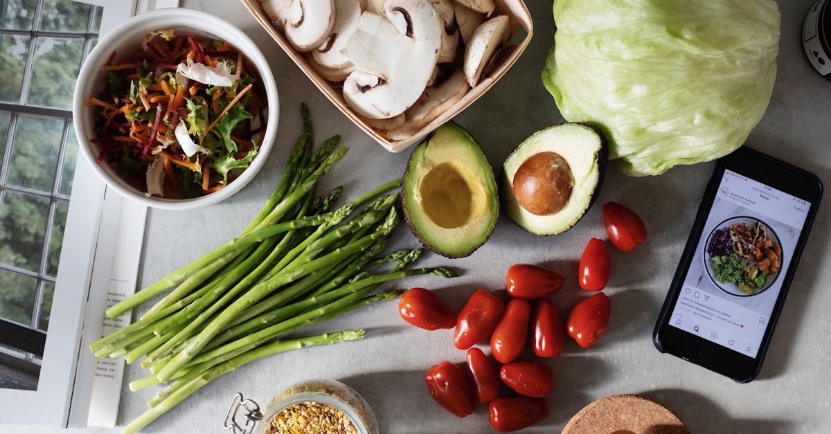 A colorful vegan meal bowl with tofu, vegetables, grains, and seeds from above